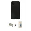 MARSİLYAN™- iPhone 11 Pro Max Kılıf Kozmos Yansıma Özel Seri - Siyah 6D Mat Seramik Hayalet Nano Ekran Koruyucu + Rainbow Kamera Lens Koruma Cam - GD
