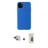 MARSİLYAN™- iPhone 11 Pro Max Kılıf Kozmos Yansıma Özel Seri - Siyah 6D Mat Seramik Hayalet Nano Ekran Koruyucu + Pers Alüminyum Kamera Lens - KI