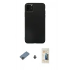 MARSİLYAN™- iPhone 11 Pro Max Kılıf Kozmos Yansıma Özel Seri - Siyah 6D Mat Seramik Hayalet Nano Ekran Koruyucu + Metal Kamera Lens Koruma Cam - SH