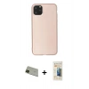 MARSİLYAN™- iPhone 11 Pro Max Kılıf Kozmos Yansıma Özel Seri - Siyah 6D Mat Seramik Hayalet Nano Ekran Koruyucu + Rainbow Kamera Lens Koruma Cam - YL