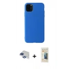 MARSİLYAN™- iPhone 11 Pro Max Kılıf Kozmos Yansıma Özel Seri - Siyah 6D Mat Seramik Hayalet Nano Ekran Koruyucu + Pers Alüminyum Kamera Lens - LT