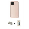 MARSİLYAN™- iPhone 11 Pro Max Kılıf Kozmos Yansıma Özel Seri - Siyah 6D Mat Seramik Hayalet Nano Ekran Koruyucu + Rainbow Kamera Lens Koruma Cam - GD