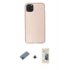 MARSİLYAN™- iPhone 11 Pro Max Kılıf Kozmos Yansıma Özel Seri - Siyah 6D Mat Seramik Hayalet Nano Ekran Koruyucu + Shine Kamera Lens Koruma Cam - PE