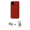 MARSİLYAN™- iPhone 11 Pro Max Kılıf Kozmos Yansıma Özel Seri - Siyah 6D Mat Seramik Hayalet Nano Ekran Koruyucu + Rainbow Kamera Lens Koruma Cam - GD