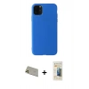 MARSİLYAN™- iPhone 11 Pro Max Kılıf Kozmos Yansıma Özel Seri - Siyah 6D Mat Seramik Hayalet Nano Ekran Koruyucu + Rainbow Kamera Lens Koruma Cam - GD