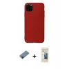 MARSİLYAN™- iPhone 11 Pro Max Kılıf Kozmos Yansıma Özel Seri - Siyah 6D Mat Seramik Hayalet Nano Ekran Koruyucu + Metal Kamera Lens Koruma Cam - MI
