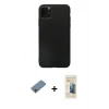 MARSİLYAN™- iPhone 11 Pro Max Kılıf Kozmos Yansıma Özel Seri - Siyah 6D Mat Seramik Hayalet Nano Ekran Koruyucu + Shine Kamera Lens Koruma Cam - GI