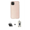 MARSİLYAN™- iPhone 11 Pro Max Kılıf Kozmos Yansıma Özel Seri - Siyah Bilvis Hayalet Cam Ekran Koruyucu + Kamera Lens Koruma Cam - SF