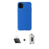 MARSİLYAN™- iPhone 11 Pro Max Kılıf Kozmos Yansıma Özel Seri - Siyah Bilvis Hayalet Cam Ekran Koruyucu + Kamera Lens Koruma Cam - SF