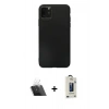 MARSİLYAN™- iPhone 11 Pro Max Kılıf Kozmos Yansıma Özel Seri - Siyah Bilvis Hayalet Cam Ekran Koruyucu + Kamera Lens Koruma Cam - SF