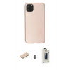 MARSİLYAN™- iPhone 11 Pro Max Kılıf Kozmos Yansıma Özel Seri - Siyah Bilvis Hayalet Cam Ekran Koruyucu + Renkli Kamera Lens Koruma Cam - MI