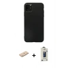 MARSİLYAN™- iPhone 11 Pro Max Kılıf Kozmos Yansıma Özel Seri - Siyah Bilvis Hayalet Cam Ekran Koruyucu + Renkli Kamera Lens Koruma Cam - MI