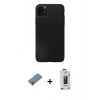 MARSİLYAN™- iPhone 11 Pro Max Kılıf Kozmos Yansıma Özel Seri - Siyah Bilvis Hayalet Cam Ekran Koruyucu + Metal Kamera Lens Koruma Cam - GD