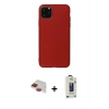 MARSİLYAN™- iPhone 11 Pro Max Kılıf Kozmos Yansıma Özel Seri - Siyah Bilvis Hayalet Cam Ekran Koruyucu + Pers Alüminyum Kamera Lens - KI