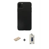 MARSİLYAN™- iPhone 11 Pro Max Kılıf Kozmos Yansıma Özel Seri - Siyah Bilvis Hayalet Cam Ekran Koruyucu + Renkli Kamera Lens Koruma Cam - SI