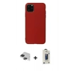 MARSİLYAN™- iPhone 11 Pro Max Kılıf Kozmos Yansıma Özel Seri - Siyah Bilvis Hayalet Cam Ekran Koruyucu + Pers Alüminyum Kamera Lens - SH