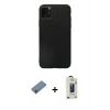 MARSİLYAN™- iPhone 11 Pro Max Kılıf Kozmos Yansıma Özel Seri - Siyah Bilvis Hayalet Cam Ekran Koruyucu + Shine Kamera Lens Koruma Cam - SABE