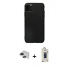 MARSİLYAN™- iPhone 11 Pro Max Kılıf Kozmos Yansıma Özel Seri - Siyah Bilvis Hayalet Cam Ekran Koruyucu + Pers Alüminyum Kamera Lens - SH