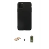 MARSİLYAN™- iPhone 11 Pro Max Kılıf Kozmos Yansıma Özel Seri - Siyah Joko Magic 5D Hayalet Cam + Renkli Kamera Lens Koruma Cam - MI