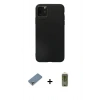 MARSİLYAN™- iPhone 11 Pro Max Kılıf Kozmos Yansıma Özel Seri - Siyah Joko Magic 5D Hayalet Cam + Metal Kamera Lens Koruma Cam - GS