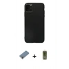 MARSİLYAN™- iPhone 11 Pro Max Kılıf Kozmos Yansıma Özel Seri - Siyah Joko Magic 5D Hayalet Cam + Metal Kamera Lens Koruma Cam - GD