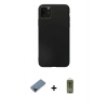 MARSİLYAN™- iPhone 11 Pro Max Kılıf Kozmos Yansıma Özel Seri - Siyah Joko Magic 5D Hayalet Cam + Metal Kamera Lens Koruma Cam - MI