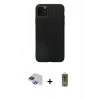 MARSİLYAN™- iPhone 11 Pro Max Kılıf Kozmos Yansıma Özel Seri - Siyah Joko Magic 5D Hayalet Cam + Pers Alüminyum Kamera Lens - LT