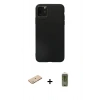 MARSİLYAN™- iPhone 11 Pro Max Kılıf Kozmos Yansıma Özel Seri - Siyah Joko Magic 5D Hayalet Cam + Renkli Kamera Lens Koruma Cam - YL