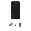 MARSİLYAN™- iPhone 11 Pro Max Kılıf Kozmos Yansıma Özel Seri - Siyah Joko Magic 5D Hayalet Cam + Metal Kamera Lens Koruma Cam - SH