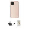MARSİLYAN™- iPhone 11 Pro Max Kılıf Kozmos Yansıma Özel Seri - Siyah Mat Seramik Nano Ekran Koruyucu + Kamera Lens Koruma Cam - SF