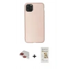 MARSİLYAN™- iPhone 11 Pro Max Kılıf Kozmos Yansıma Özel Seri - Siyah Mat Seramik Nano Ekran Koruyucu + Pers Alüminyum Kamera Lens - KI