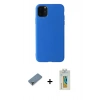 MARSİLYAN™- iPhone 11 Pro Max Kılıf Kozmos Yansıma Özel Seri - Siyah Polymer Nano Ekran Koruyucu + Metal Kamera Lens Koruma Cam - AKYL