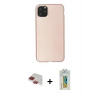 MARSİLYAN™- iPhone 11 Pro Max Kılıf Kozmos Yansıma Özel Seri - Siyah Polymer Nano Ekran Koruyucu + Pers Alüminyum Kamera Lens - KI