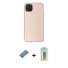 MARSİLYAN™- iPhone 11 Pro Max Kılıf Kozmos Yansıma Özel Seri - Siyah Polymer Nano Ekran Koruyucu + Shine Kamera Lens Koruma Cam - GS