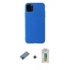 MARSİLYAN™- iPhone 11 Pro Max Kılıf Kozmos Yansıma Özel Seri - Siyah Polymer Nano Ekran Koruyucu + Shine Kamera Lens Koruma Cam - GD
