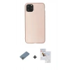 MARSİLYAN™- iPhone 11 Pro Max Kılıf Kozmos Yansıma Özel Seri - Siyah Seramik Nano Ekran Koruyucu + Gümüş Shine Kamera Lens Koruma Cam