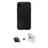 MARSİLYAN™- iPhone 11 Pro Max Kılıf Kozmos Yansıma Özel Seri - Siyah Seramik Nano Ekran Koruyucu + Kamera Lens Koruma Cam - SF