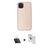 MARSİLYAN™- iPhone 11 Pro Max Kılıf Kozmos Yansıma Özel Seri - Siyah Seramik Nano Ekran Koruyucu + Kamera Lens Koruma Cam - SF
