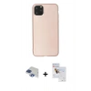 MARSİLYAN™- iPhone 11 Pro Max Kılıf Kozmos Yansıma Özel Seri - Siyah Seramik Nano Ekran Koruyucu + Pers Alüminyum Kamera Lens - LT