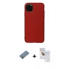 MARSİLYAN™- iPhone 11 Pro Max Kılıf Kozmos Yansıma Özel Seri - Siyah Seramik Nano Ekran Koruyucu + Metal Kamera Lens Koruma Cam - AKYL