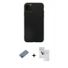 MARSİLYAN™- iPhone 11 Pro Max Kılıf Kozmos Yansıma Özel Seri - Siyah Seramik Nano Ekran Koruyucu + Metal Kamera Lens Koruma Cam - MR