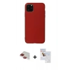 MARSİLYAN™- iPhone 11 Pro Max Kılıf Kozmos Yansıma Özel Seri - Siyah Seramik Nano Ekran Koruyucu + Pers Alüminyum Kamera Lens - KI