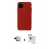 MARSİLYAN™- iPhone 11 Pro Max Kılıf Kozmos Yansıma Özel Seri - Siyah Seramik Nano Ekran Koruyucu + Pers Alüminyum Kamera Lens - SH