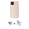 MARSİLYAN™- iPhone 11 Pro Max Kılıf Kozmos Yansıma Özel Seri - Siyah Seramik Nano Ekran Koruyucu + Pers Alüminyum Kamera Lens - SH