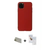 MARSİLYAN™- iPhone 11 Pro Max Kılıf Kozmos Yansıma Özel Seri - Siyah Seramik Nano Ekran Koruyucu + Rainbow Kamera Lens Koruma Cam - GD