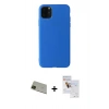 MARSİLYAN™- iPhone 11 Pro Max Kılıf Kozmos Yansıma Özel Seri - Siyah Seramik Nano Ekran Koruyucu + Rainbow Kamera Lens Koruma Cam - YL