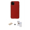 MARSİLYAN™- iPhone 11 Pro Max Kılıf Kozmos Yansıma Özel Seri - Siyah Seramik Nano Ekran Koruyucu + Renkli Kamera Lens Koruma Cam - MI