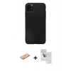 MARSİLYAN™- iPhone 11 Pro Max Kılıf Kozmos Yansıma Özel Seri - Siyah Seramik Nano Ekran Koruyucu + Renkli Kamera Lens Koruma Cam - TU