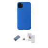 MARSİLYAN™- iPhone 11 Pro Max Kılıf Kozmos Yansıma Özel Seri - Siyah Seramik Nano Ekran Koruyucu + Metal Kamera Lens Koruma Cam - SH
