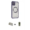 MARSİLYAN™- iPhone 11 Pro Max Kılıf Kutup Modern - Siyah Joko Magic 5D Hayalet Cam + Rainbow Kamera Lens Koruma Cam - GD